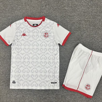 25/26 Tunisia Away Kids Soccer Jersey