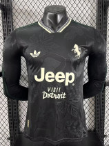 25/26 JUV Third  Long Sleeve Player Version Soccer Jersey(带广告)
