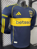 25/26  Boca Juniors Home Player Version  Long Sleeve Soccer Jersey（两袖CETROGAR)