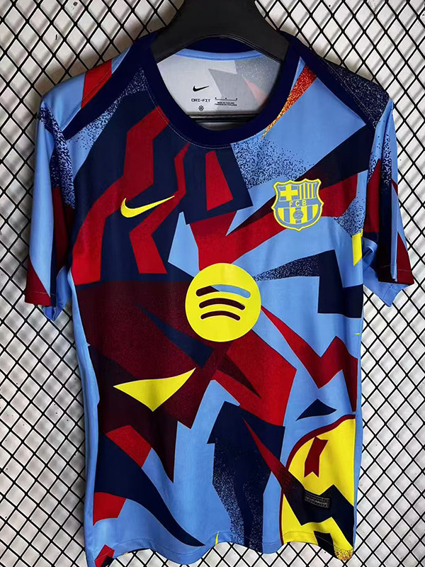 25/26 BAR Special Edition Multi-color puzzle Fans Soccer Jersey