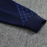 25/26 PSG Grid Pattern Royal Blue Jacket Tracksuit