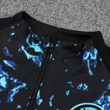 25/26 INT Snake Pattern Black Half Pull Tracksuit  (半拉链)