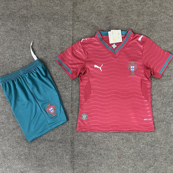 26/27 Portugal Home Kids Soccer Jersey