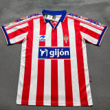 1999/2000 Sporting de Gijón Home Retro  Soccer Jersey带西甲章