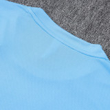 25/26 Man City Light Blue Inkjet Training Short Suit#D25219