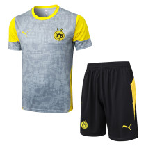 25/26 Dortmund Light Grey Inkjet Training Short Suit#D25212