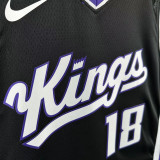 23/24 KINGS WESTBROOK #18 Black Top Quality Hot Pressing NBA Jersey