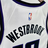 23/24 KINGS WESTBROOK #18 White Top Quality Hot Pressing NBA Jersey
