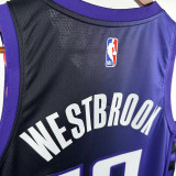 23/24 KINGS WESTBROOK #18 Purple Flying Man Limited Top Quality Hot Pressing NBA Jersey