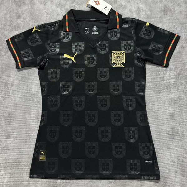 26/27 Portugal Commemorative Edition Black Women Soccer Jersey女