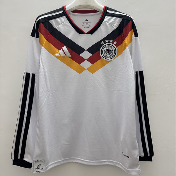 26/27 Germany Home Long Sleeve Fans Soccer Jersey#带四星