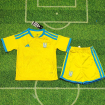 26/27 Ukraine Home Kids Soccer Jersey