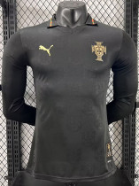 26/27 Portugal Commemorative Edition Black Long Sleeve Player Version Soccer Jersey