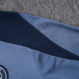 25/26 PSG Grey Kids Half Pull Tracksuit#E25175 (童装半拉链)