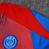 25/26 PSG Blue Red Inkjet Half Pull Tracksuit#B25118 (半拉链)