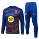 25/26 BAR Diagonal inkjet Blue Half Pull Tracksuit# B25106 (半拉链)
