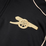 25/26 ARS Black Retro Edition Kids Half Pull Tracksuit #E25178(童装半拉链)