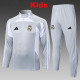 25/26 RMA Grey Kids Half Pull Tracksuit#E25182(半拉链)