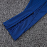 25/26 BAR Diagonal inkjet Blue Kids Half Pull Tracksuit#E25174 (童装半拉链)