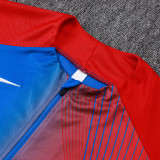 25/26 PSG Blue Red Inkjet Half Pull Tracksuit#B25118 (半拉链)