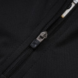 25/26 ARS Black Retro Edition Kids Half Pull Tracksuit #E25178(童装半拉链)