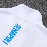25/26 Napoli White # Blue Jacket Tracksuit#E25190童装