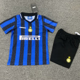 1997/1998 INT Home Kids Retro Soccer Jersey