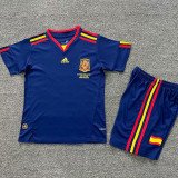 2010 Spain Away Kids Retro Soccer Jersey(带胸前决赛字)