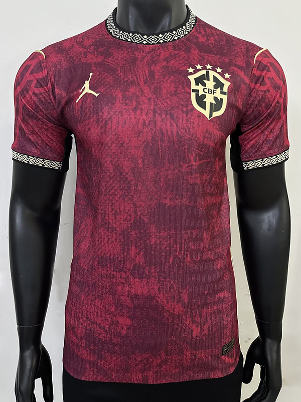 26/27 Brazil Special Edition Maroon Player Version Soccer Jersey