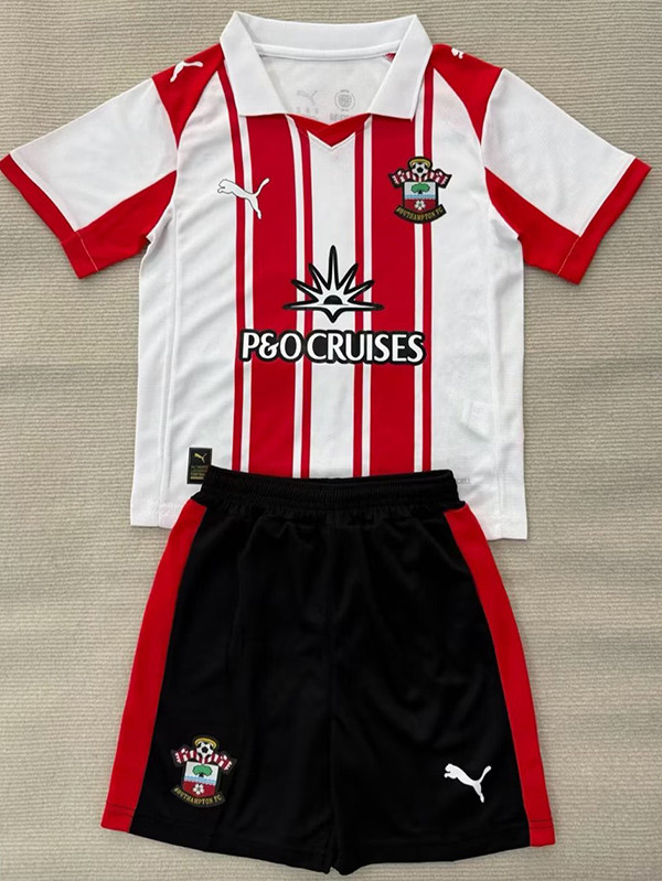 25/26 Southampton Home Kids Soccer Jersey