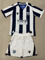 25/26 West Brom Home Kids Soccer Jersey