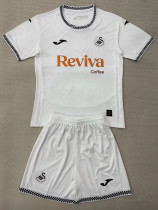 25/26 Swansea Home Kids Soccer Jersey