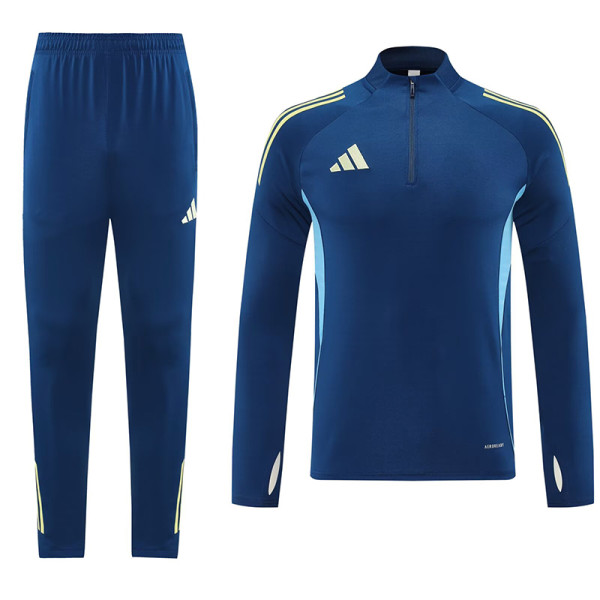 25/26 AD Royal Blue Half Pull Tracksuit#AB09蔚蓝(半拉链)
