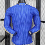 25/26 Italy Home Player Version Long Sleeve Soccer Jersey