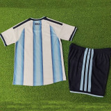 26/27 Argentina Home  Player Version Kids Soccer Jersey(带胸前章)