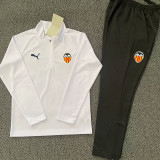 25/26 Valencia White Half Pull Tracksuit (半拉链)