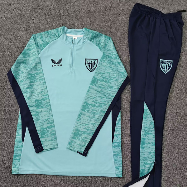 25/26 Bilbao Light Green Half Pull Tracksuit (半拉链)