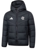 25/26 Flamengo Black Hooded Cotton Coat 连帽棉衣