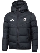 25/26 Flamengo Black Hooded Cotton Coat 连帽棉衣