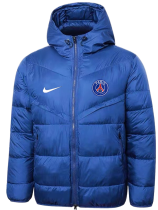 25/26 PSG Blue Hooded Cotton Coat 连帽棉衣
