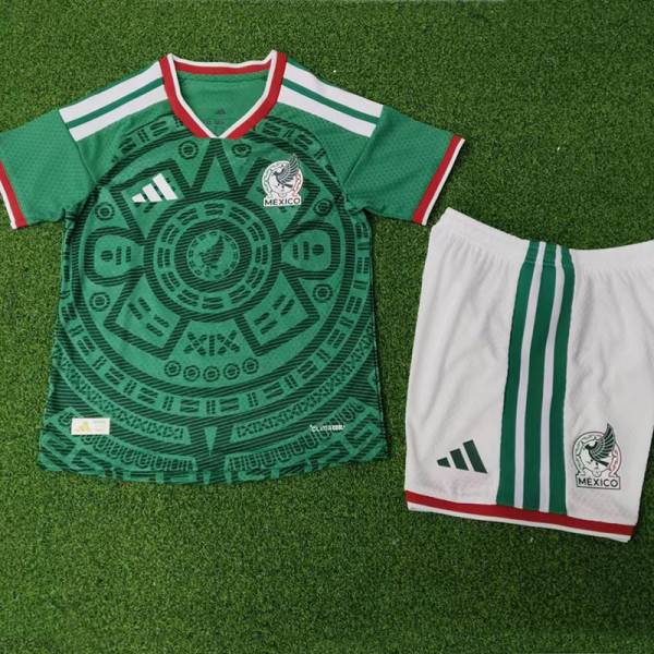 26/27 Mexico Home Kids  Player Version Soccer Jersey球员