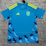26/27 Spain Goalkeeper Blue Fans Soccer Jersey