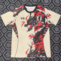 26/27 Japan Y-3 Yellow Black Dragon Fans Soccer Jersey