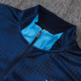 25/26 Marseille Royal Blue Kids Half Pull Tracksuit#B25127  (半拉链)