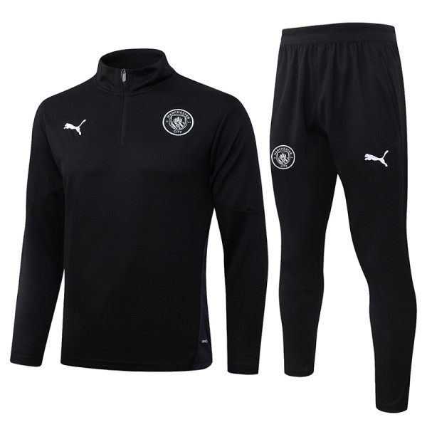 25/26 Man City White Lightning Half Pull Tracksuit#B25133 (半拉链)