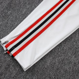 25/26 Flamengo White Half Pull Tracksuit #B25129 (半拉链)