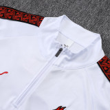 25/26 ACM White Kids Half Pull Tracksuit #E25222 (半拉链)