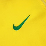 25/26 Brazil Yellow Half Pull Tracksuit #B25134 (半拉链)