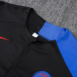 25/26 PSG Black Kids Inkjet Half Pull Tracksuit#E25193 (半拉链)
