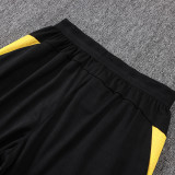 25/26 Dortmund Light Gray Inkjet Kids Half Pull Tracksuit#E25218  (半拉链)